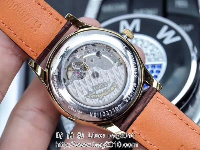 LONGINES浪琴 2018全新名匠系列雙曆男士機械腕表 WSS1827